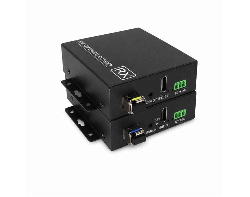 Industrial-Grade 4K 60Hz 4:4:4 HDMI over Fiber Extender with Lossless Audio – Zero Latency, 20km Long-Range Transceiver for ProAV & Broadcasting