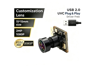 1080P Mini USB Camera Module 15x15mm Ultra Small Size 160 Degree with Mic F37P Sensor for Hidden Embedded