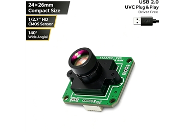 1080P USB 2.0 Camera Module with OV2710 CMOS Sensor 140 Degree Wide Angle UVC Optional Mic and LED for Machine Vision